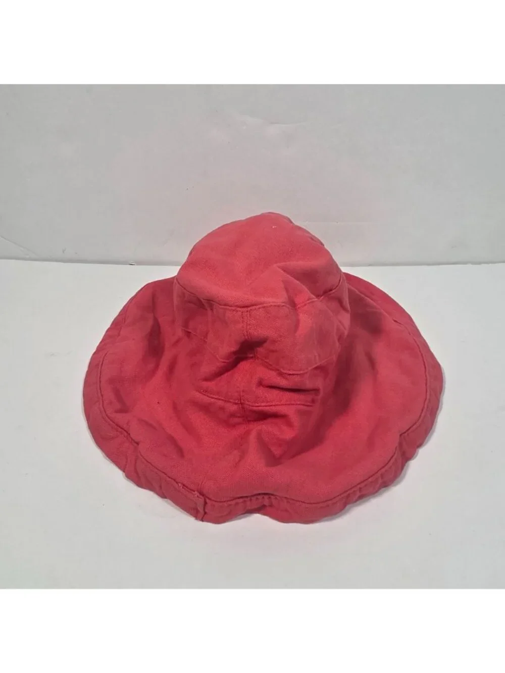 Scala Women's Collezione Pink Linen Bucket Hat Wide Brim Coastal Sun Hat